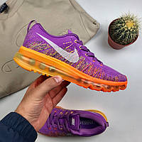 Кроссовки Nike Air Flyknit Max 2014 "Atomic purple/Total orange"