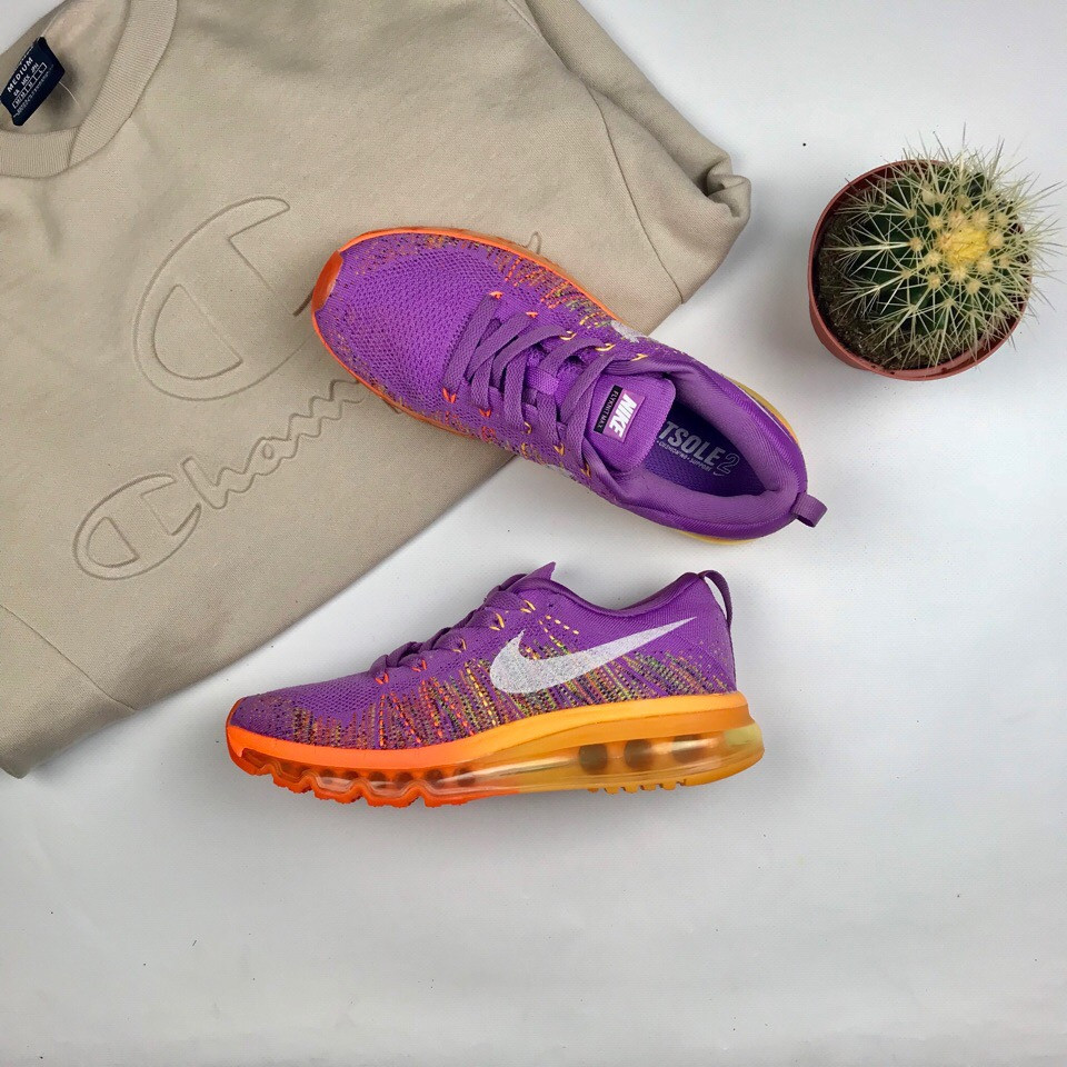 Кроссовки Nike Air Flyknit Max 2014 "Atomic purple/Total orange" - фото 5 - id-p1689732077