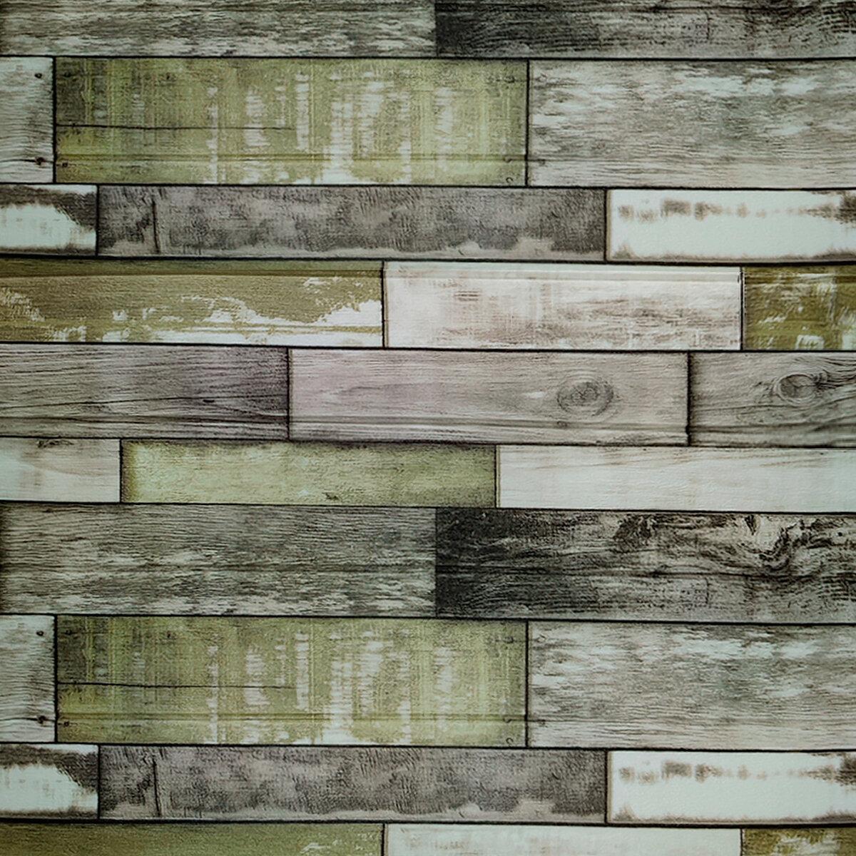 Самоклеющиеся 3д панели для кухни, пвх панели для ванной, декор-панели, клеющие панели Серо коричневое дерево - фото 1 - id-p1689750918
