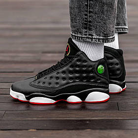 Чоловічі Кросівки Nike Air Jordan Retro 13 Playoffs Black / Найк Аїр Джордан Ретро 13 Плейоффс Чорні