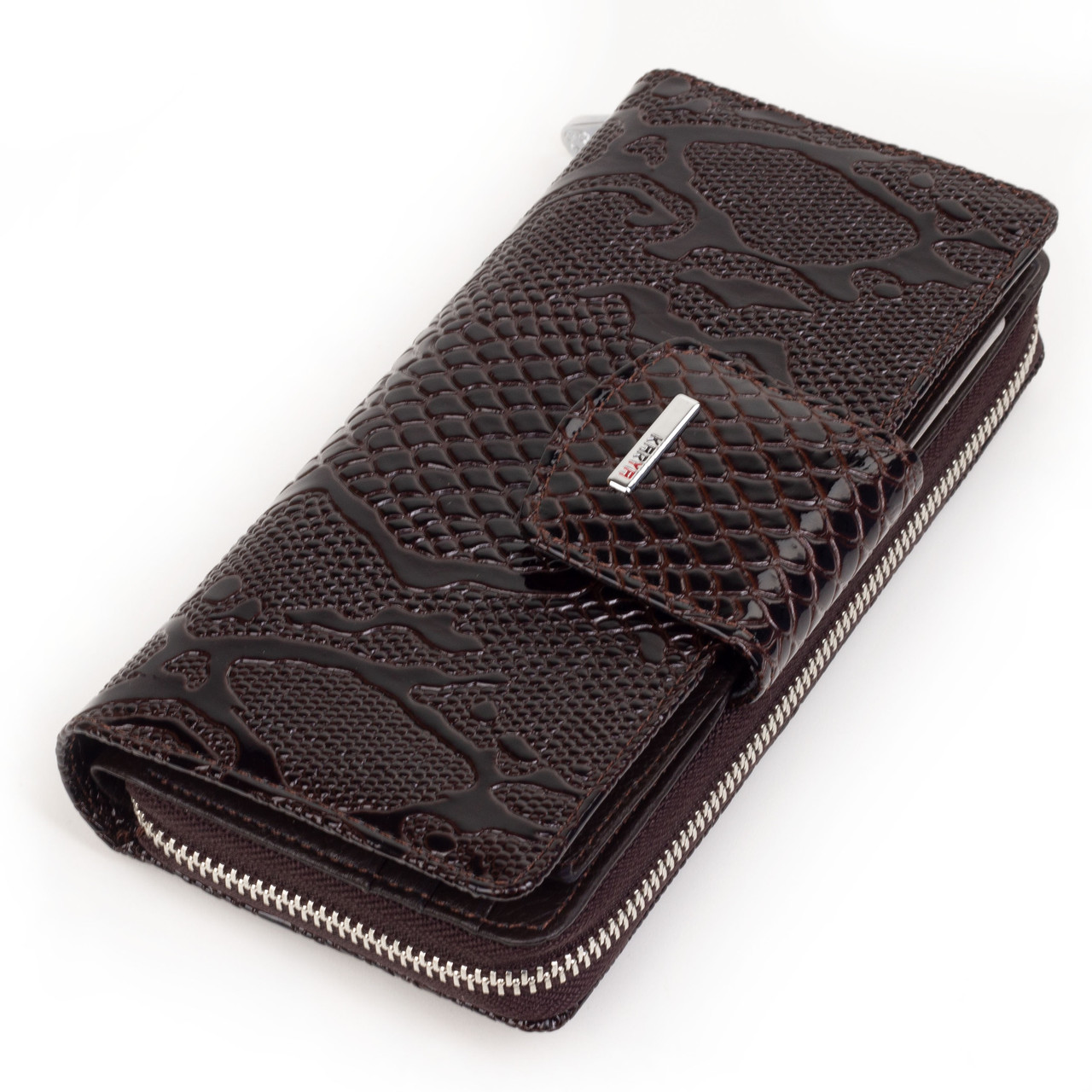 Жіночий гаманець шкіряний коричневий Karya 1119-015