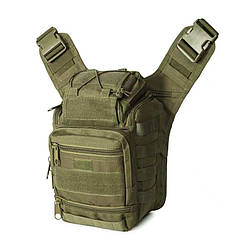 Сумка тактична через плече AOKALI Outdoor A25 Green водостійка чоловіча