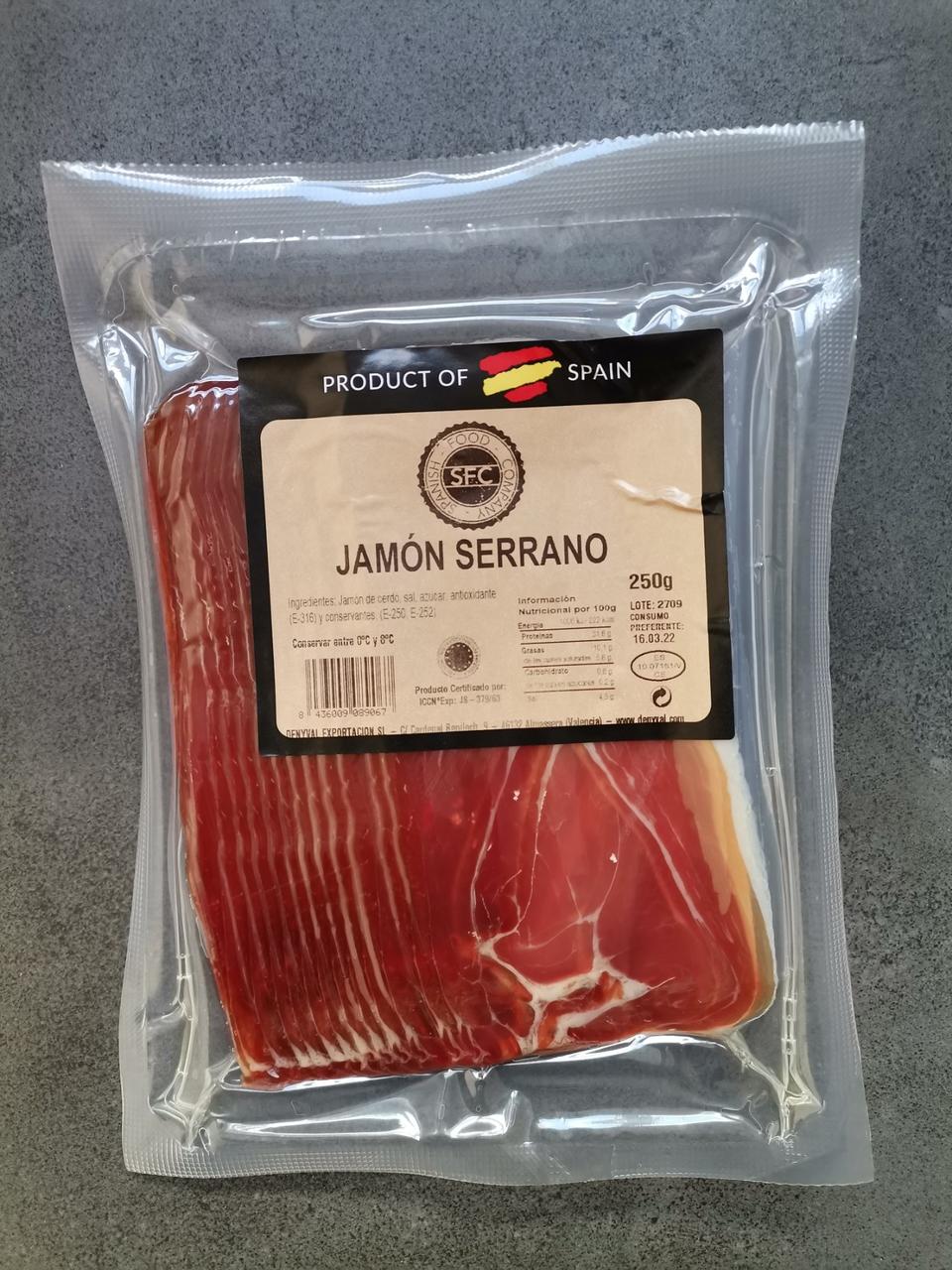 Хамон "JAMON SERRANO" 250 гр. Іспанія