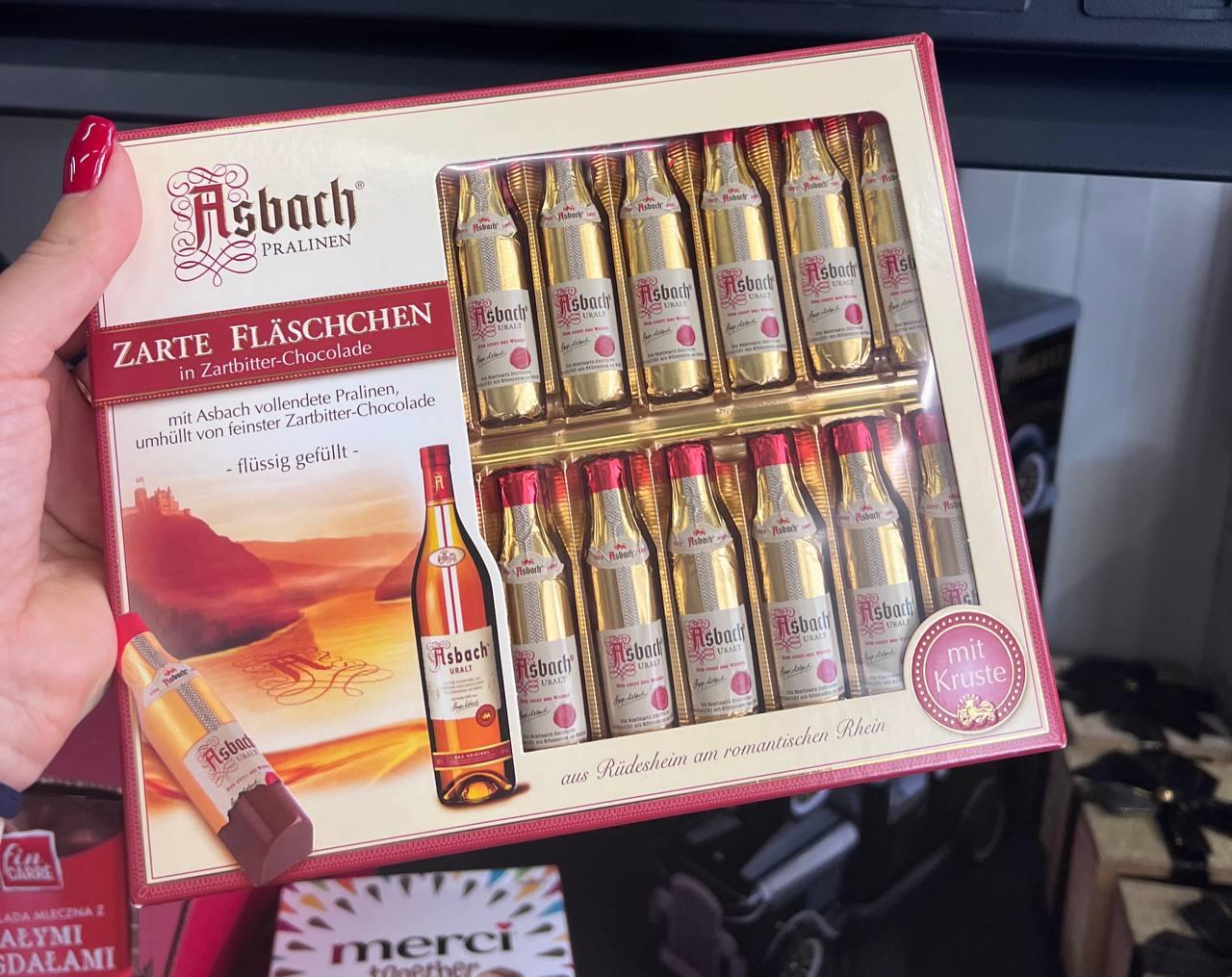 Цукерки шоколадні пляшечки "Asbach Chocolate" 250 гр. Німеччина, фото 1