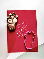 3D формочки-вирубки для пряників "Олень 39"