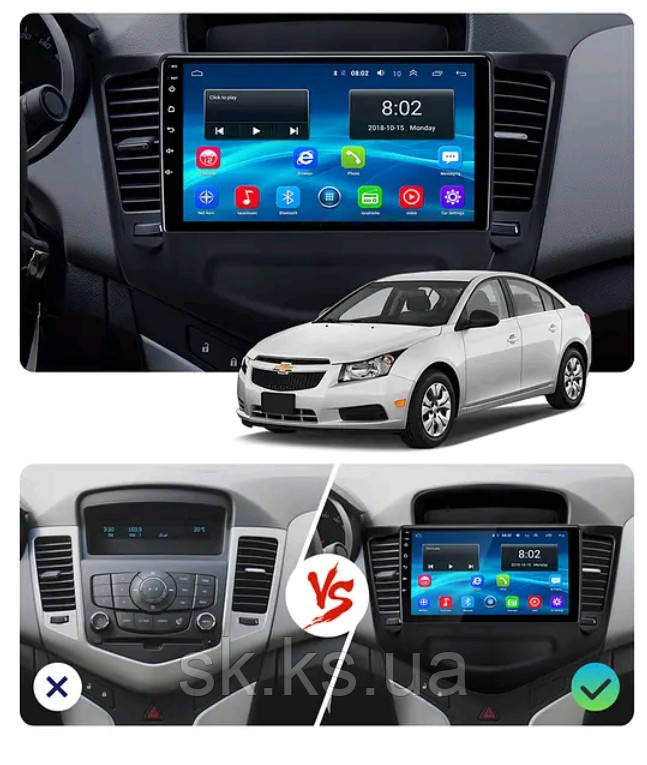 Junsun 4G Android магнітолу для Chevrolet CRUZE 2008-2015 wifi