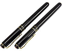 Набір ручок чорнильна та капілярна в червоному шкіряному пеналі Picasso 998DUO, 9061202