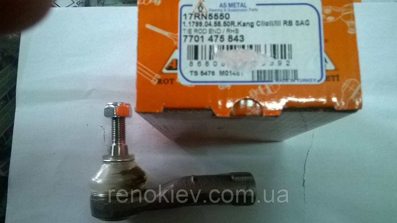 Наконечник поперечної кермової тяги Renault Kangoo з 99 г пр. Clio II,III