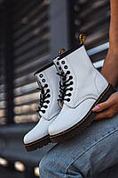 Женские ботинки Dr.Martens 1460 White (белые) модная демисезонная обувь топ 37