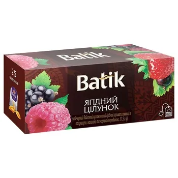 Чай чорний із ягодами Batik Ягідний поцілунок 25 пакетиків, фото 1