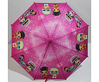 Детский зонтик LoL Зонт для девочек от дождя Flagman трость Розовый 2