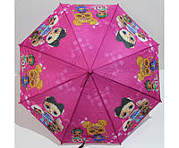 Детский зонтик LoL Зонт для девочек от дождя Flagman трость Розовый 3