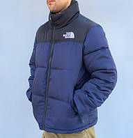 Куртка зимняя The North Face Nuptse Jacket 700 Blue (синяя) PD7046 качественный теплый пухвик на морозы топ