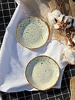 Тарілочка 13 см, «Dragon коричневий лофт»