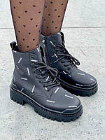 Женские ботинки Balenciaga Boots Black PREMIUM (черные) высокие стильные крутые сапоги L0110 топ