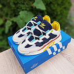 Чоловічі кросівки Adidas Niteball (різнобарвні) спортивні модні кроси О10774, що світяться в темряві топ, фото 7