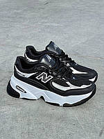 Женские кроссовки New Balance 990 New Black (чёрные) качественные осенние кроссы L0636 топ