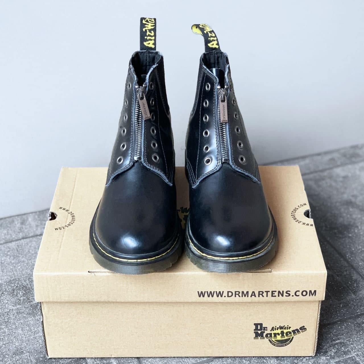 Женские ботинки Dr.Martens 101 GUSSET Black (чёрные) короткие модные демисезонные сапоги 2120 топ - фото 3 - id-p1689809511