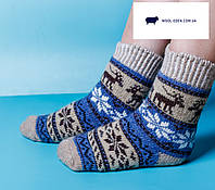 Носки шерстяные женские из ангоры, женские носки с принтом, теплые носки женские из шерсти ангоры