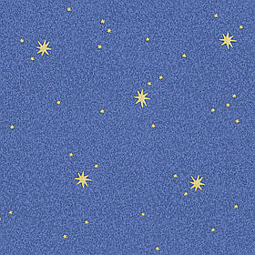 Сині німецькі шпалери 911711 з дрібними зірочками, що світяться в темряві, тиснені вінілові для дитячої кімнати