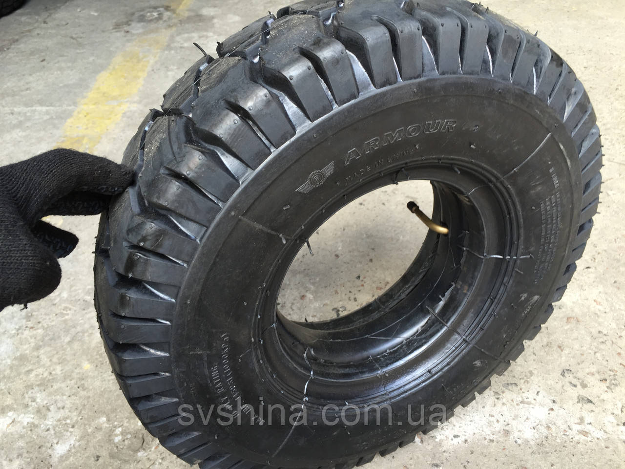 Шины для вилочных погрузчиков 5.00-8 L6 TT ARMOUR, 10 н. с. + флиппер ...