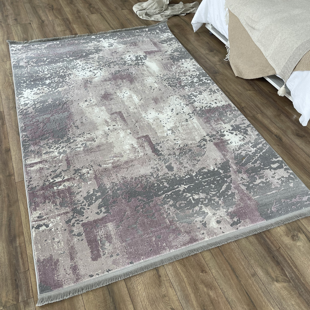 Сучасний килим люксор 047 ліловий прямокутний