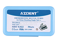 Набір брекетів замочків на 6-кі 0.022 (200 шт.) AZDENT MBT