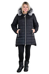 Жіночі зимові куртки — No1876-мк — Стильна жіноча зимова куртка з капюшоном