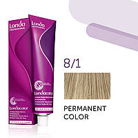 Фарба для волосся Londa Color Permanent Professional 8/1 світлий блонд попелястий