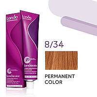 Фарба для волосся Londa Color Permanent Professional 8/34 світлий блонд золотисто-мідний