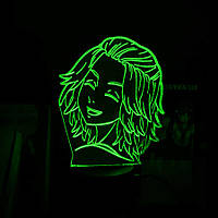 Акриловый светильник-ночник Манджиро Сано 2 зеленый tty-n001977