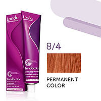 Фарба для волосся Londa Color Permanent Professional 8/4 світлий блонд мідний