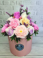 Букет квітів з мила Мильні троянди Букет квітів Подарунковий набір мила ручної роботи