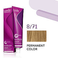 Фарба для волосся Londa Color Permanent Professional 8/71 світлий блонд коричнево-попелястий