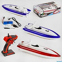 Катер на радіокеруванні JS 0077 (24/2) 2 види, акумулятор 3,7 V, пульт керування 2,4 HGz, в коробці