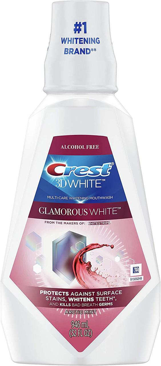 Ополіскувач для ротової порожнини Crest 3D White Glamorous White Multi-Care Whitening Mouthwash 946 ml