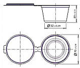 Соусник із кришкою 100 мл 50шт одноразовий, фото 2
