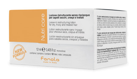 Fanola Ампули-експрес відновлення з кератином і маслом насіння льону, 12*12 мл