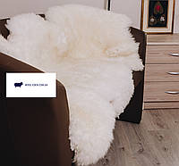Овечья шкура белая большая, большая овечья шкура, ковер из овечьей шкуры, овечья шкура на диван