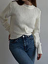 Жіночий в'язаний светр (р. 42-46) 77KF2092, фото 8