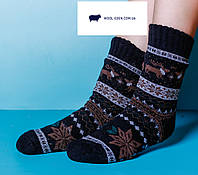 Шкарпетки шерстяні на хутрі чоловічі, шкарпетки чоловічі натуральні з овечої вовни, теплі вовняні шкарпетки чоловічі