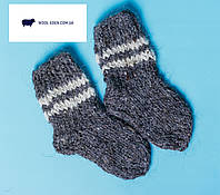Теплые вязаные носки, ручная работа из натуральной овечьей шерсти, 100% Эко овечья шерсть