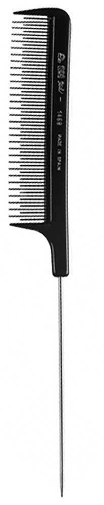 Гребінець Eurostil для начісування з металевим хвостиком