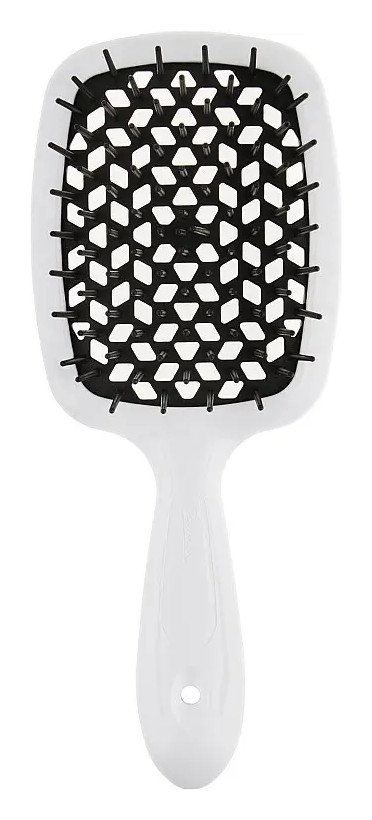 Щітка Janeke Superbrush біла (чорна серединка)