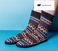 Шкарпетки чоловічі шерстяні з підошвою, чоловічі шерстяні шкарпетки з підошвою, новорічні шкарпетки чоловічі з вовни