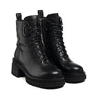 Ботинки черные кожаные на удобном каблуке Lifexpert 40 38 39