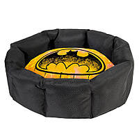Лежанка для собак WAUDOG Relax, малюнок "Бетмен 1", зі змінною подушкою, L, Ш 49 см, Дл 59 см, В 20