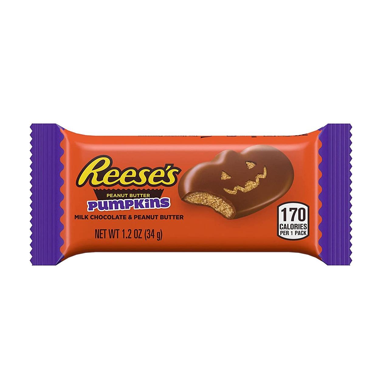 Купить Батончик Halloween Reese`s Pumpkins Milk Chocolate 34g подарки  Sweet Flavor - 1689919846
