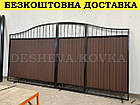 Ворота з профнастилом та каліткою Код: А-01003, фото 6