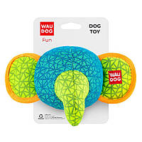 Іграшка для собак WAUDOG Fun, "Слон", Ш 20 см, Д 14 см, блакитна